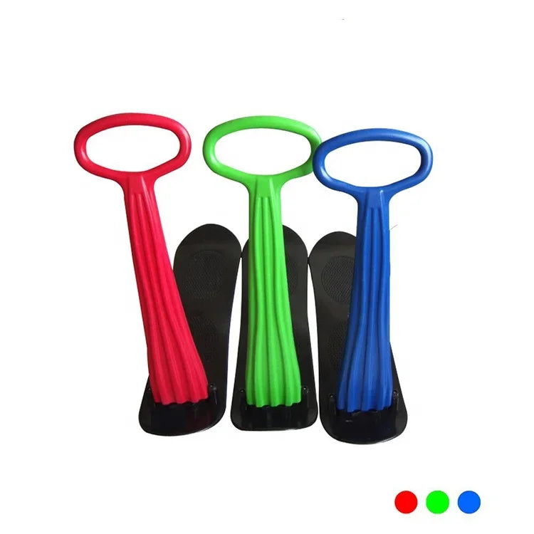 Ski Scooter Folding Snow Sled And Snowboard Easy Grip Handle For Kids Winter Toys For Use On Snow And Grass Red Blue Green