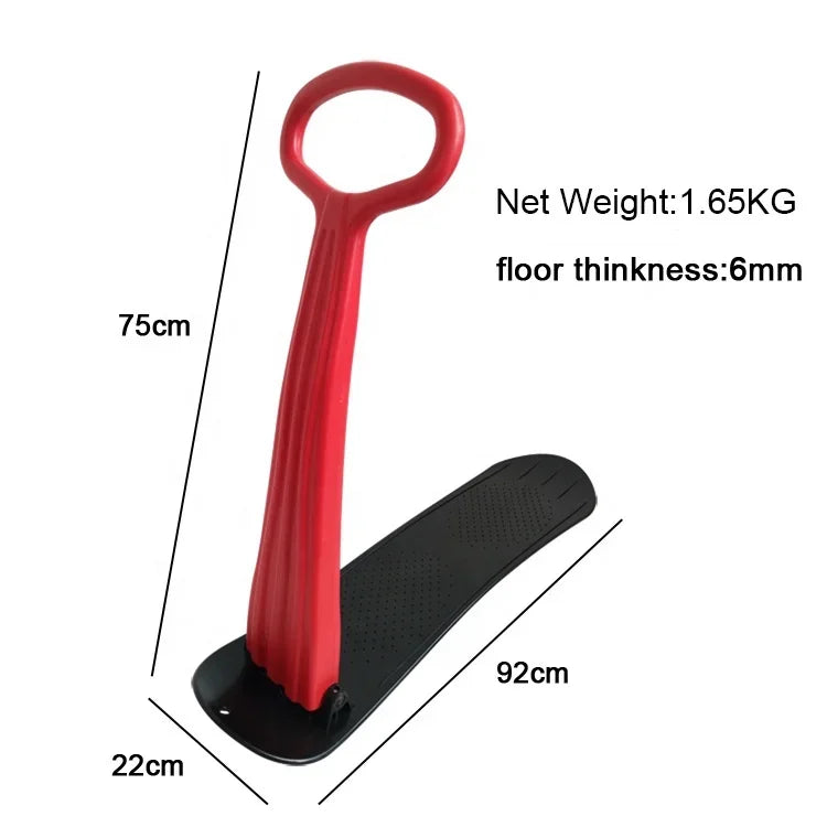 Ski Scooter Folding Snow Sled And Snowboard Easy Grip Handle For Kids Winter Toys For Use On Snow And Grass Red Blue Green
